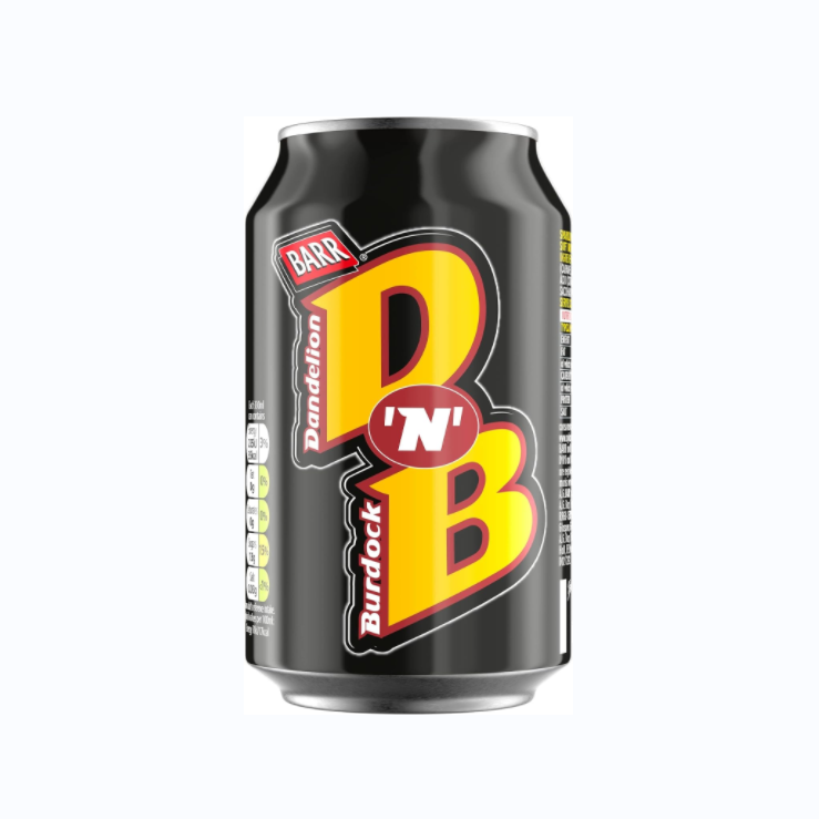 BARR since 1875, DNB Dandelion & Burdock, 24 pack Fizzy Drink Cans, Low Sugar, 24 x 330 ml